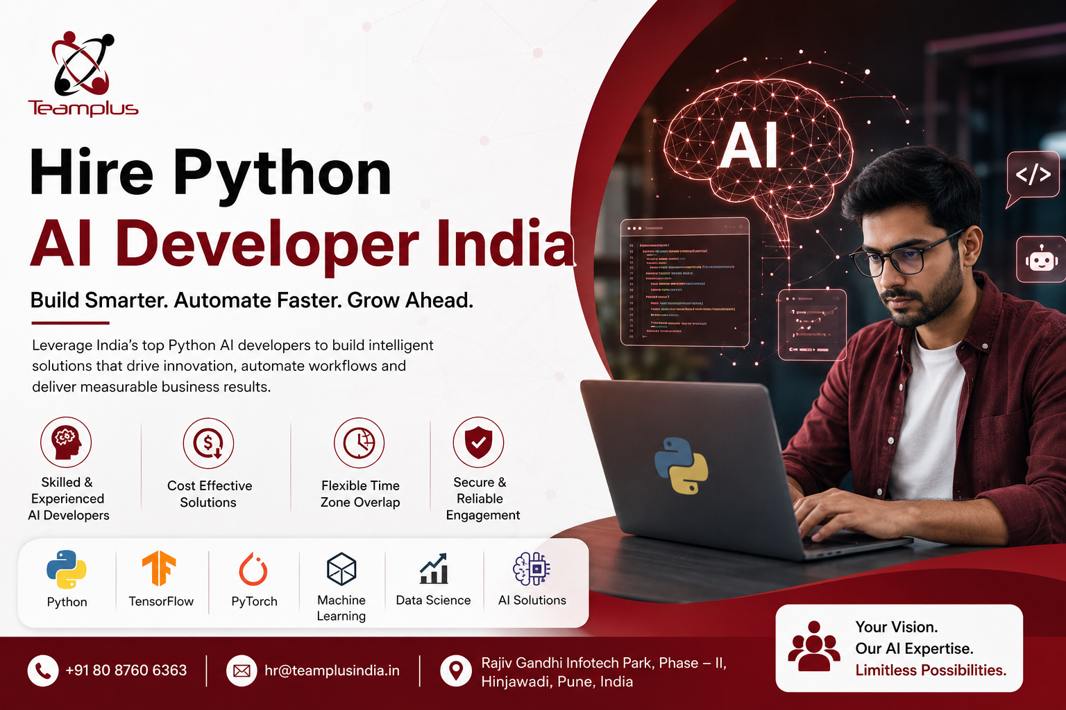 Hire Python AI Developer India | Teamplus India